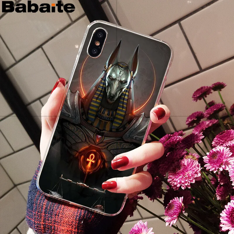 Babaite Egypt Anubis Ультратонкий чехол для телефона с мультяшным рисунком для Apple iPhone 8 7 6 6S Plus X XS max 5 5S SE XR