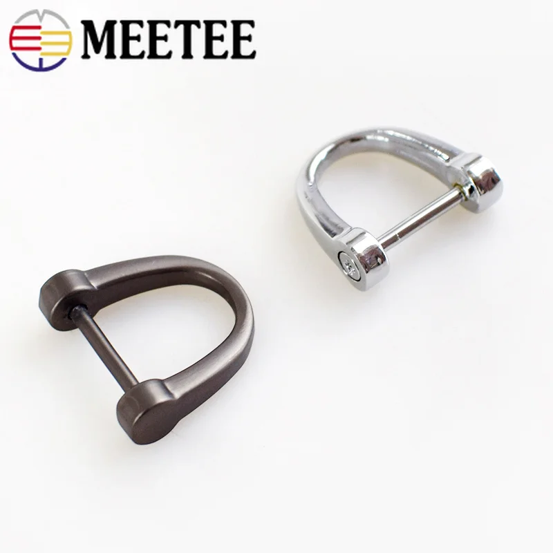 Meetee 6 шт. 17 мм металлический ключ D кольцо Пряжка подковы DIY сумки для одежды