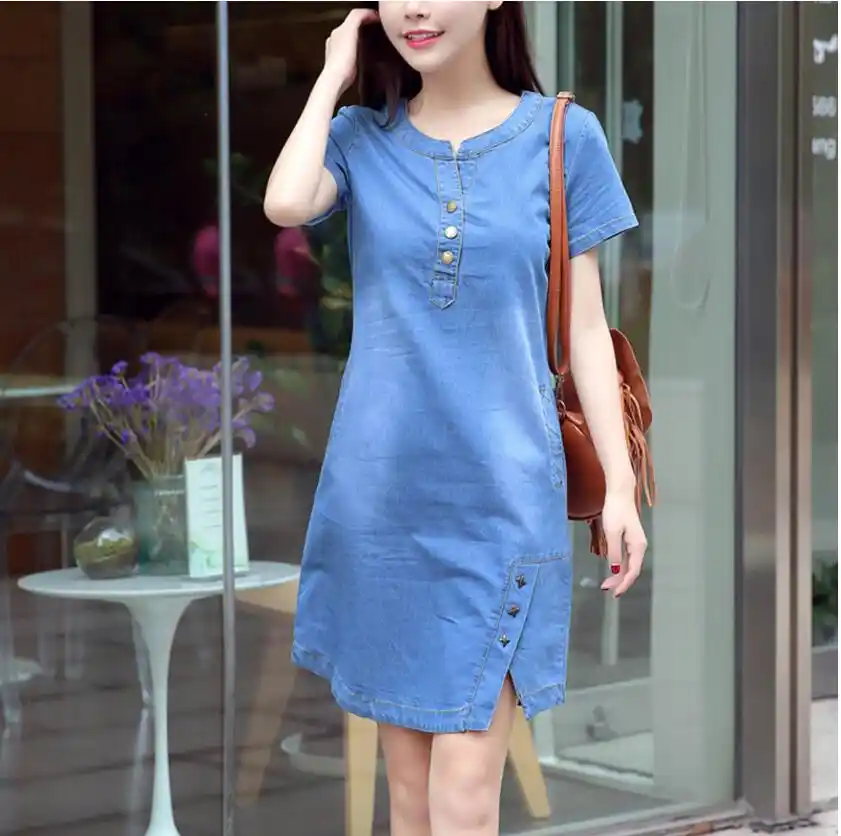 womens summer denim dress