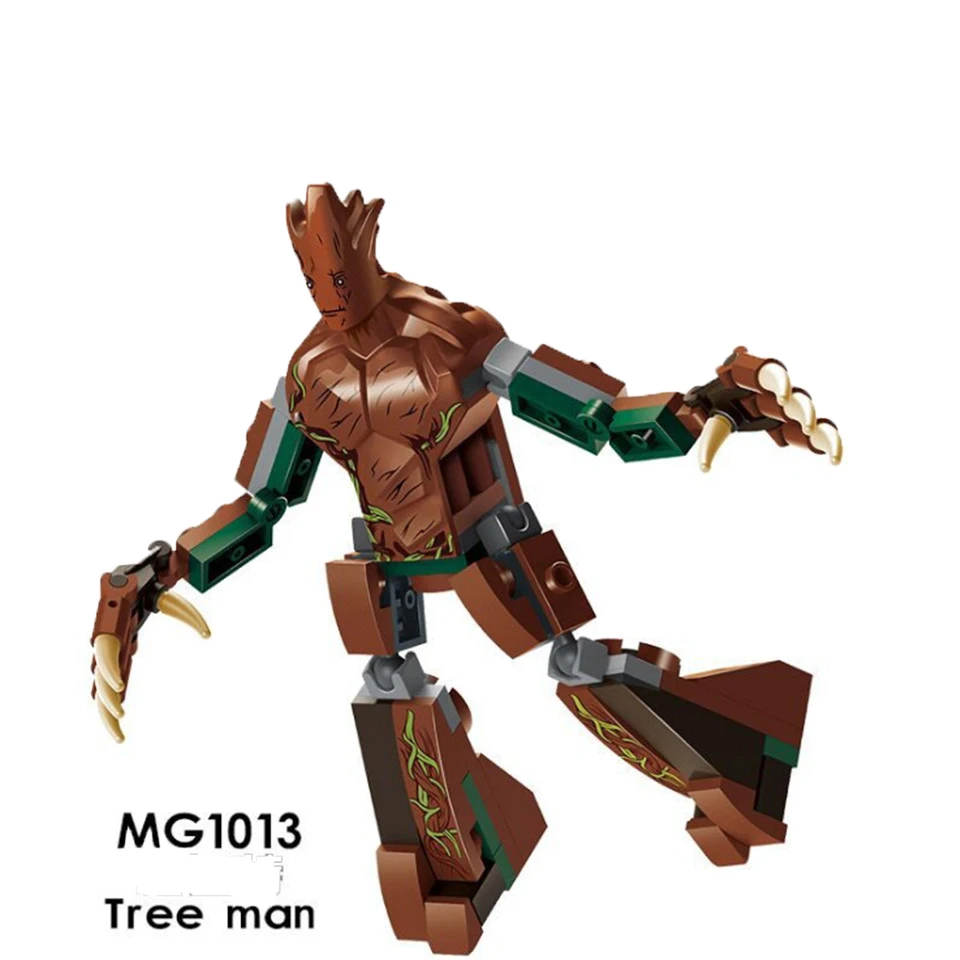 

1Pc Big Tree Man Blocks Figure Super Heroes DIY Dolls Building Block Toy Compatible with Educational Toys for Children