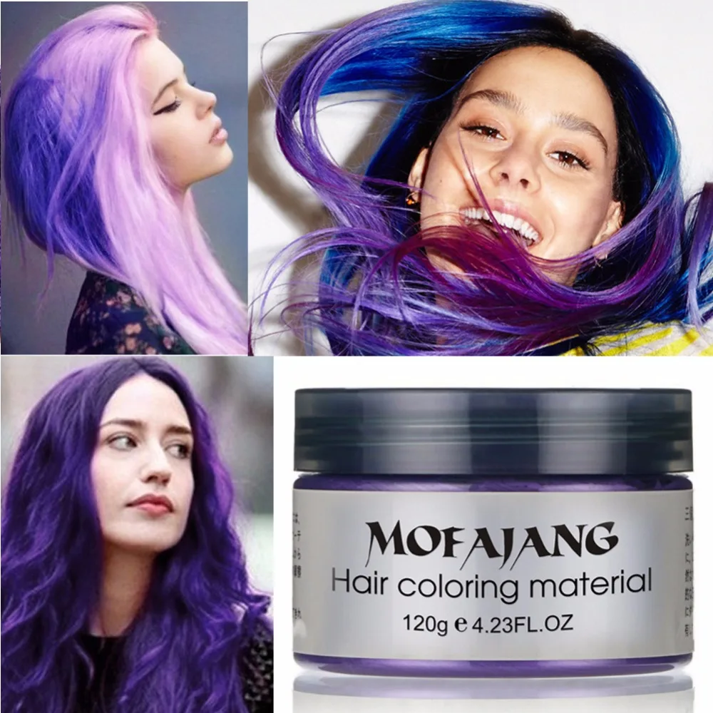 

Recommend Natural Seven Colors Products Hair Color Wax Dye One-time Molding Paste Hair Dye Wax Harajuku Style Styling Cream s2