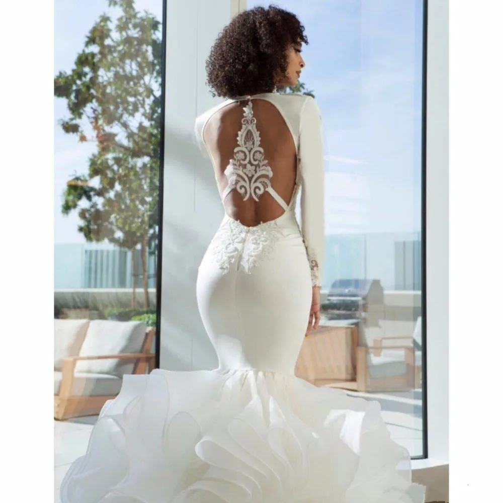 elegant-white-mermaid-prom-dresses-sexy-deep (2)