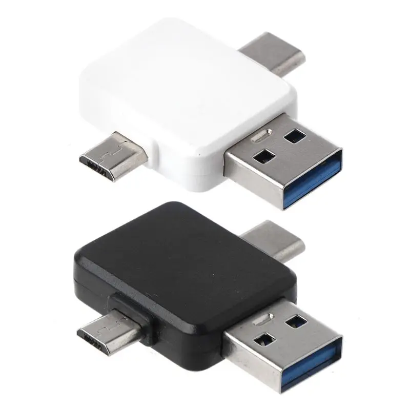 

8Pin Lightning Female to USB+Type C + Micro USB Male Charging Converter Connector Adapter for Samsung Huawei Xiaomi Oneplus Andr