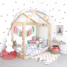 font b Baby b font Nursery Gold Polka Dots Wall Stickers Dots Wall Decal Children