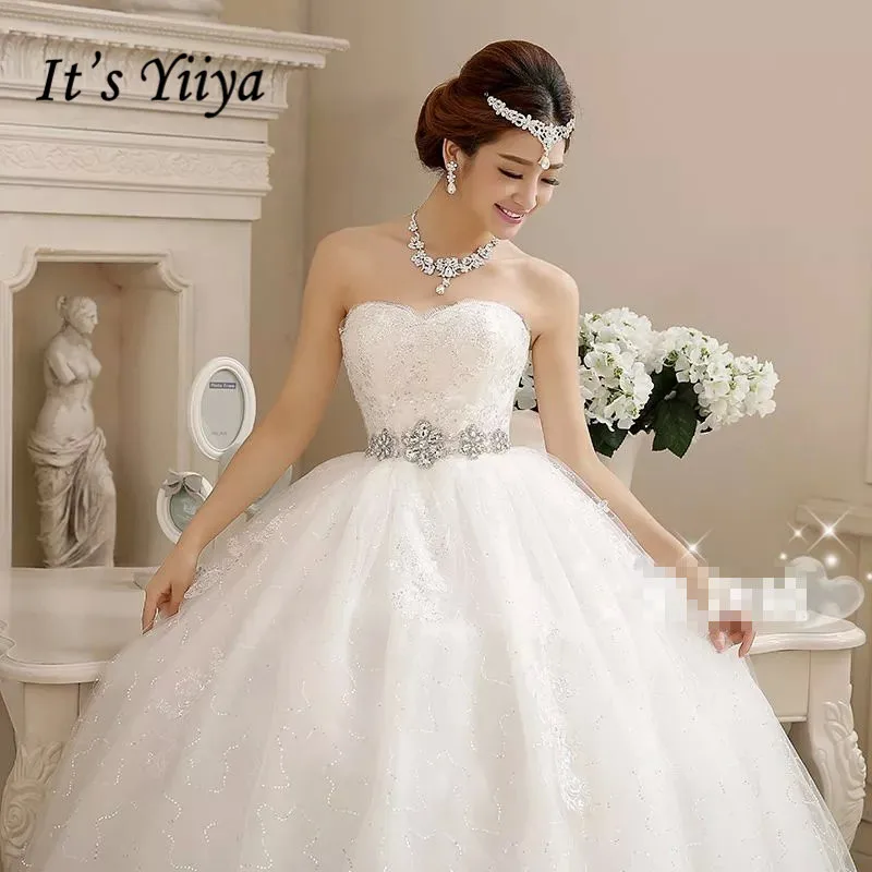 Женское свадебное платье It‘s YiiYa, белое платье большого размера с блестками, одежда для беременных по индивидуальному заказу на лето