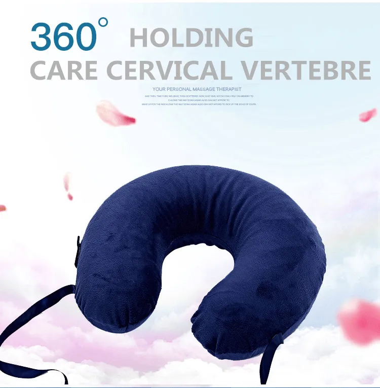 SWCC Popular comfortable Multi-Color U Shaped neck travel pillow natural latex Cervical Health Care |