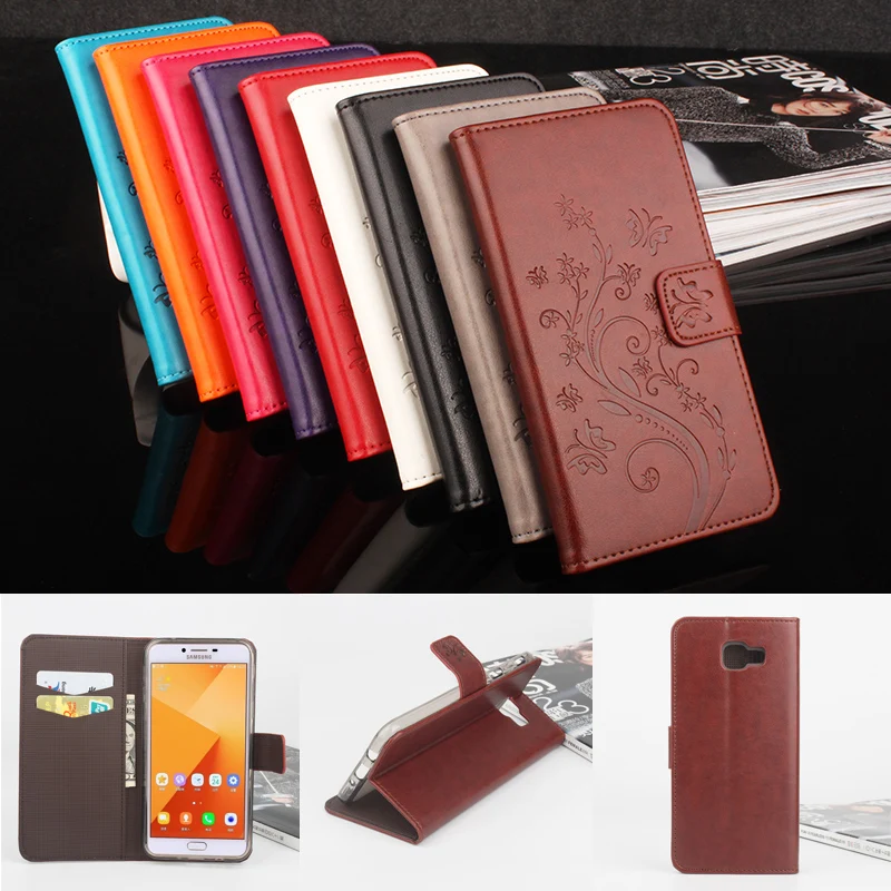 

for Samsung Galaxy A8 2016 Cover Wallet Style Fashion Embossed Leather Case for Samsung Galaxy A8 2016 A810 Flip Cover Case