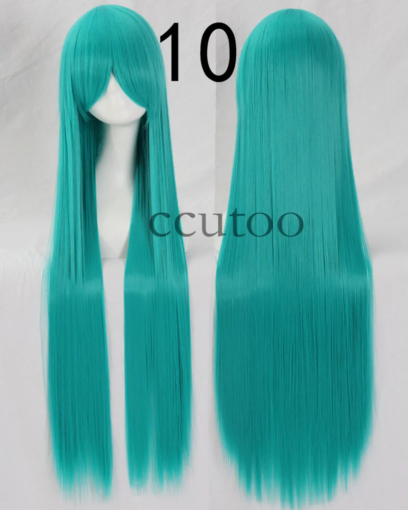 Ccutoo 100 см длинные прямые синтетические волосы высокая температура косплей парики 82 цвета доступны
