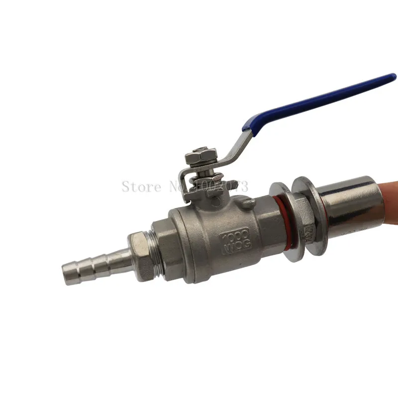 Homebrew Beer Brewing 12NPT Stainless Steel 304 Ball Valve With 12 Hose Barb & 6L Bazooka Screen Kettle (4)