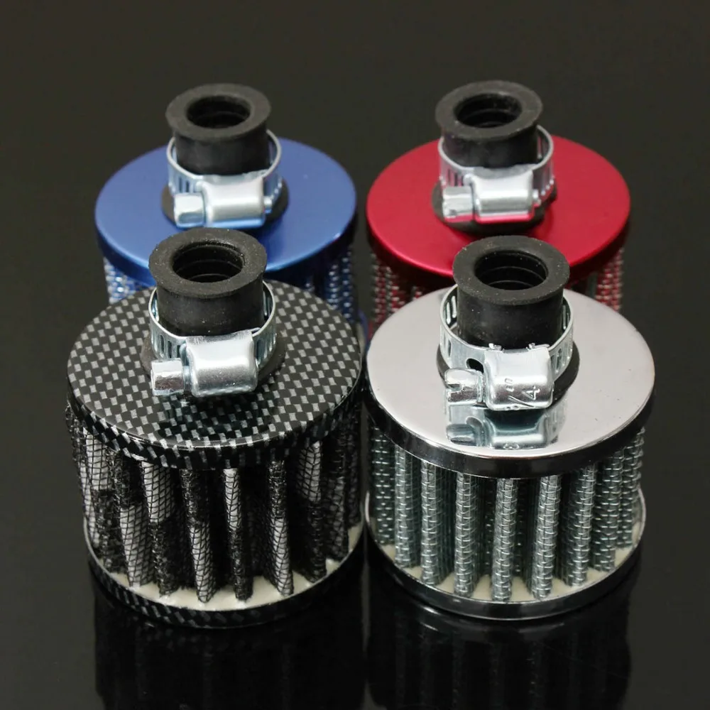 

New Arrival Universal 12mm Motor Oil Cold Air Intakes For Cars Filter Kit Crank Case Vent Cover Breather