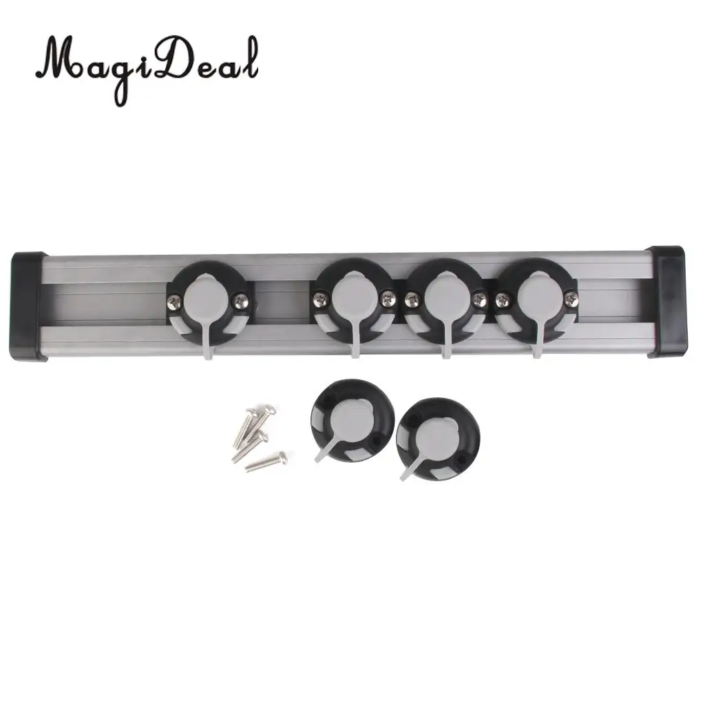 MagiDeal Durable Marine 20 Inch AlumInum Alloy Mounting Track for Canoeing Kayak Inflatable Fishing Boat Dinghy Replacement Acce