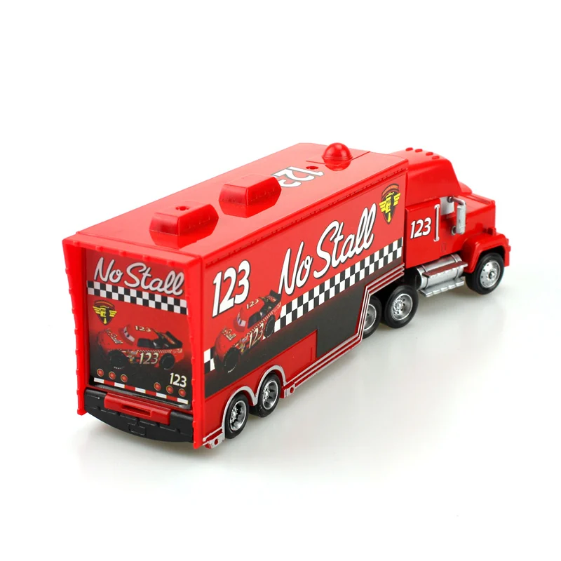 2 шт./лот Дисней Pixar Cars Toys No.123 гоночный автомобиль Mack Uncle 1:55 литой под давлением