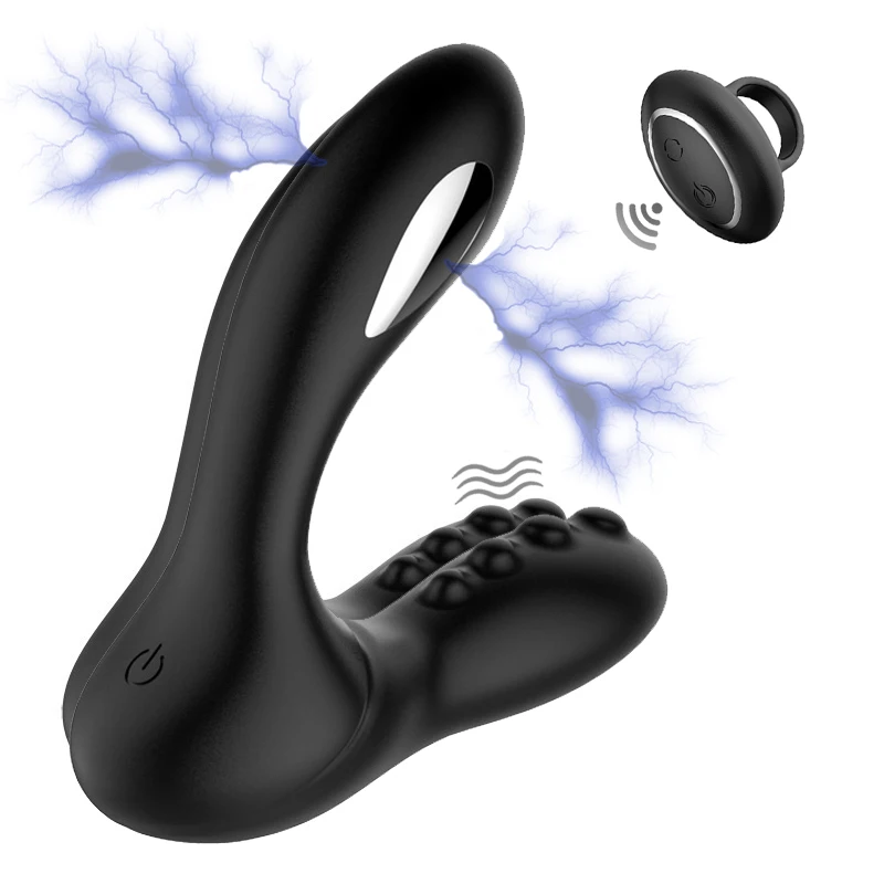 Prezzo Maschio elettrico del Massager Della Prostata Anale Giocattoli Del Sesso Del Vibratore Per Uomo Gay di Controllo A Distanza Del Silicone di Vibrazione Butt Plug Masturbator Maschio