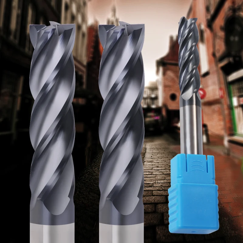

Milling Tools HRC50 4 Flute Milling Cutters End Mill High quality Tungsten Steel Milling Cutter Milling Alloy Carbide End Mill
