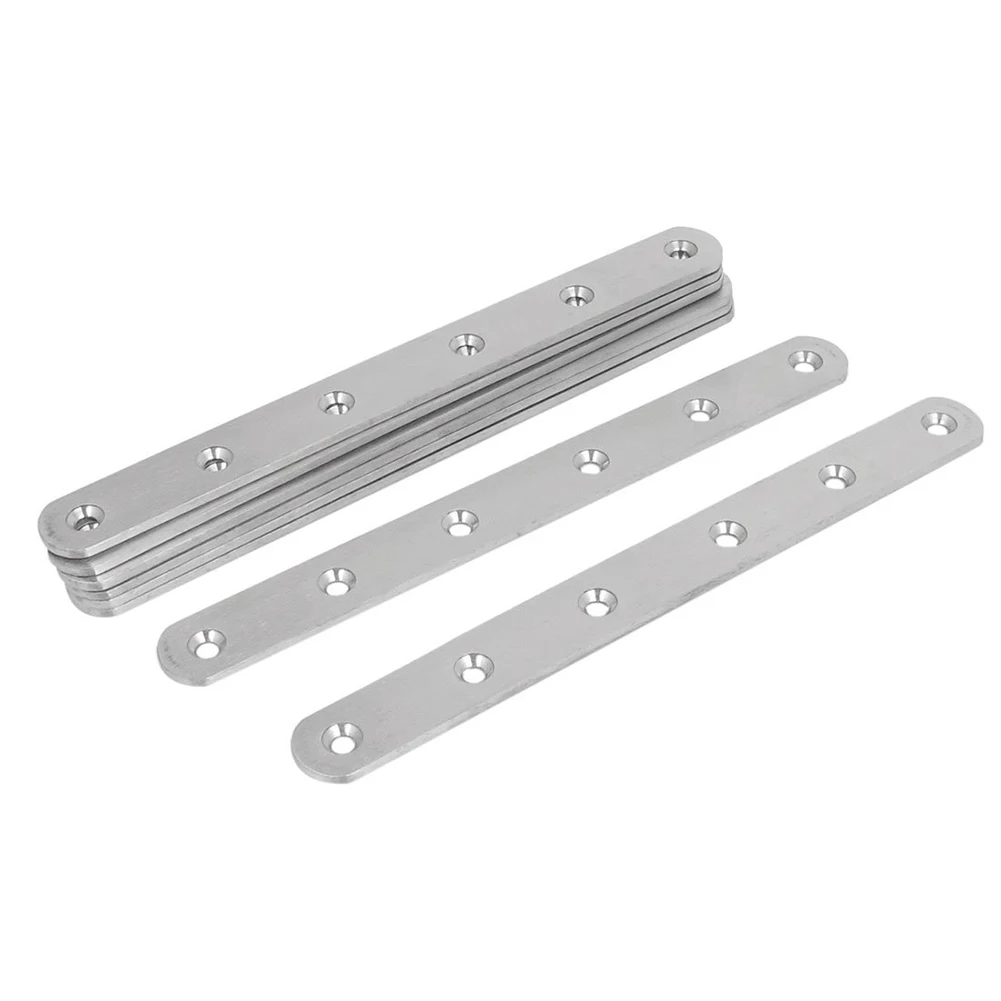 

CNIM Hot Stainless Steel Flat Brackets Straight Mending Fixing Plates 3mm 8pcs