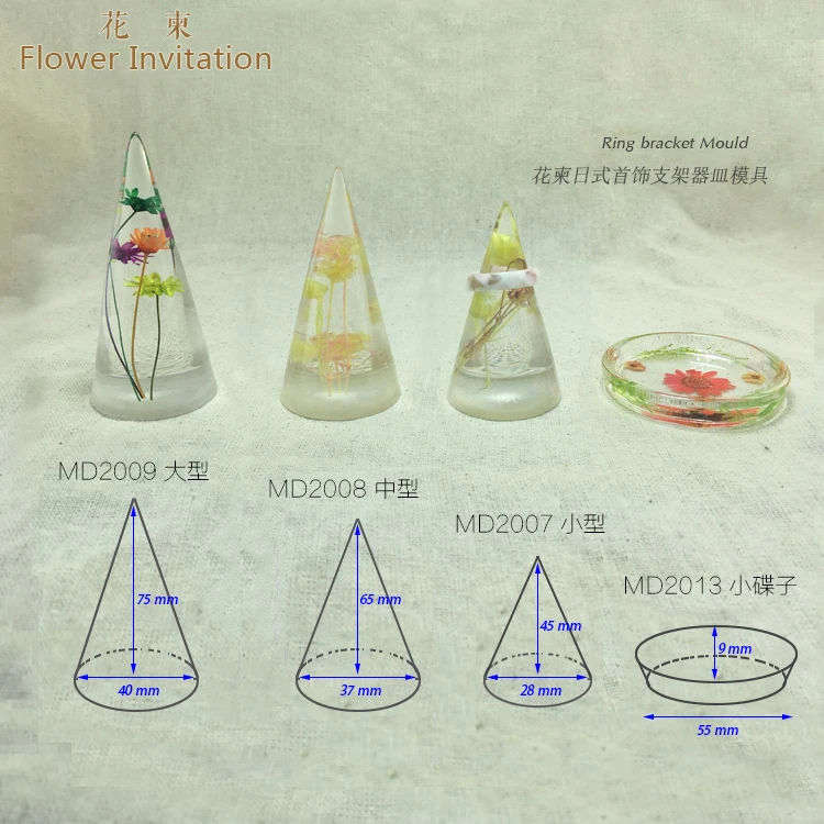 Цветок приглашение кольцо держатель mould_прозрачный силиконовый Плесень_ ювелирные изделия Плесень Для смолы настоящий цветок ювелирные изделия DIY Плесень