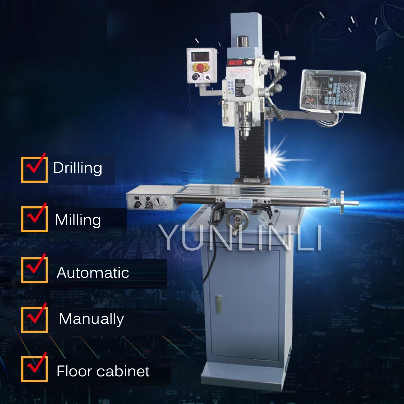 25mm Drilling and Milling Machine Multi-function Desktop Driller Milling Machine Industrial Metal Processing Machine FS-25V