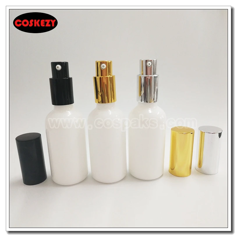 Wholesale 50ml Round White Lotion Bottle With Pump,50g Cosmetic Packing
