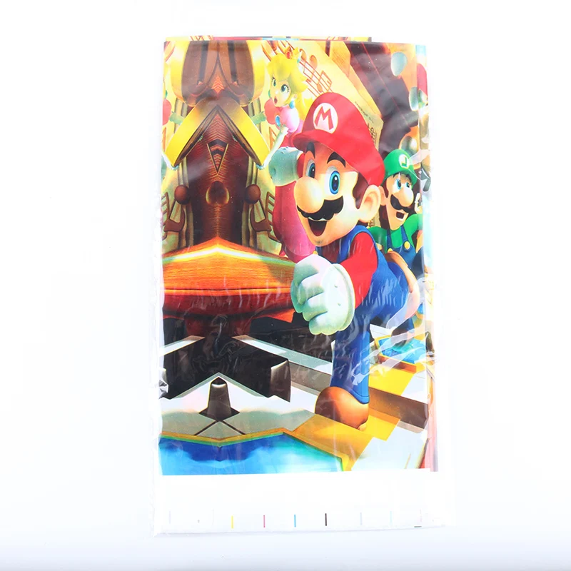 

1pcs/lot Super Mario Bros Theme Party Disposable Tablecloth Kids Boy Girls Happy Birthday Party Decoration Plastic Tablecloths