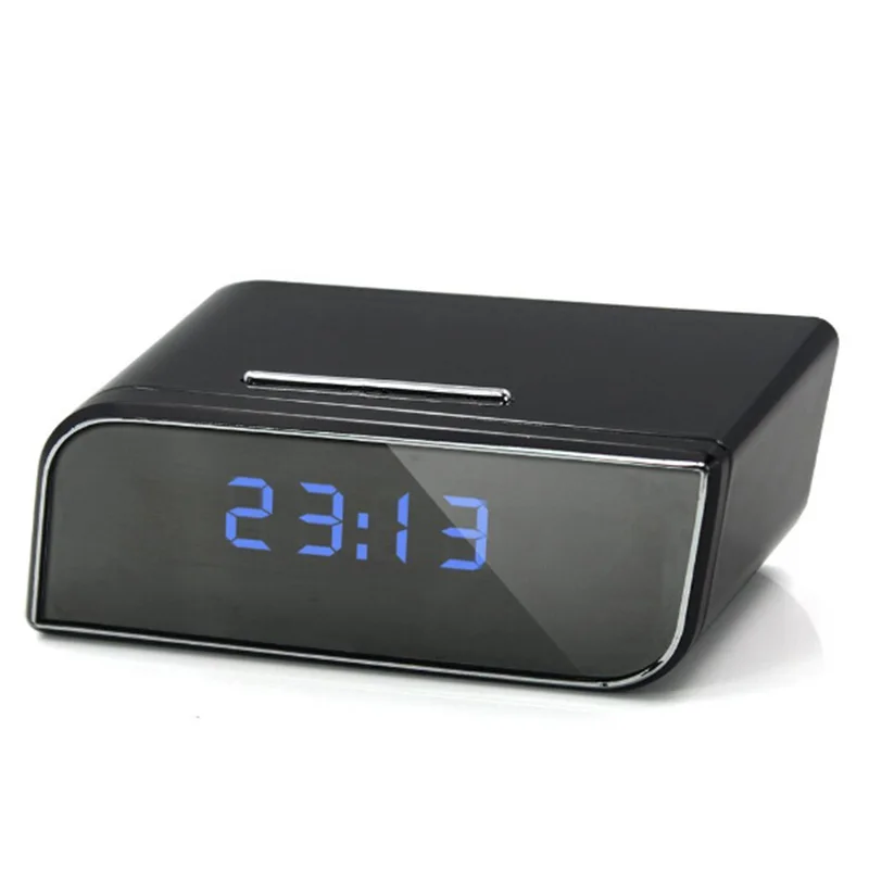 1080P WIFI Mini Camera Time Alarm Wireless Nanny Clock P2P Security Motion Detection Home Security