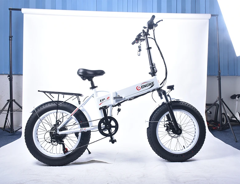 Sale Electric bike 20" 4.0 Fat Tire bike Aluminum Foldable electric Bicycle 48V12A Lithium Battery 350W Powerful Mountain/Snow e bike 35