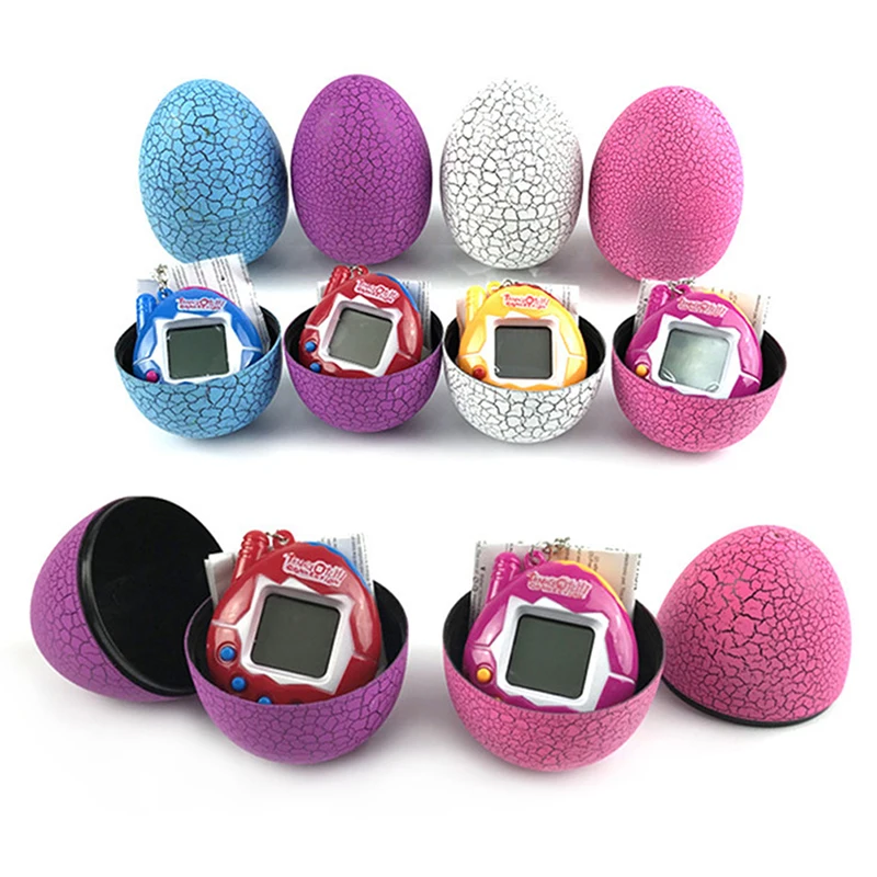 

Multi-Colors Dinosaur Egg Tumbler Virtual Cyber Digital Pets Electronic Digital E-pet Retro Handheld Game Machine Tamagochi Toys