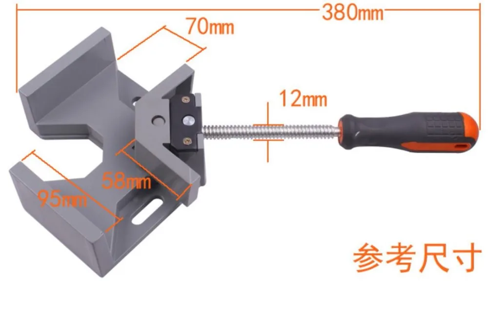 Угловая тиска 90 Угол отлично подходит для самостоятельного домашнего ручного инструмента Алюминий сплав угловой зажим верстак Угловое крепление для деревообработки