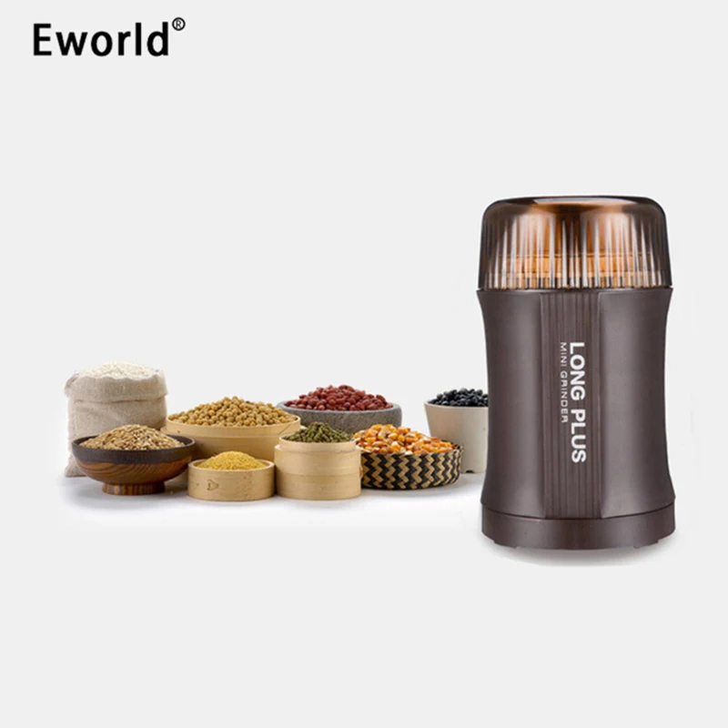 Eworld Electric Coffee Spice Grinder Maker Stainless Steel Blades Baby Food Beans Pepper Mill Herbs Nuts
