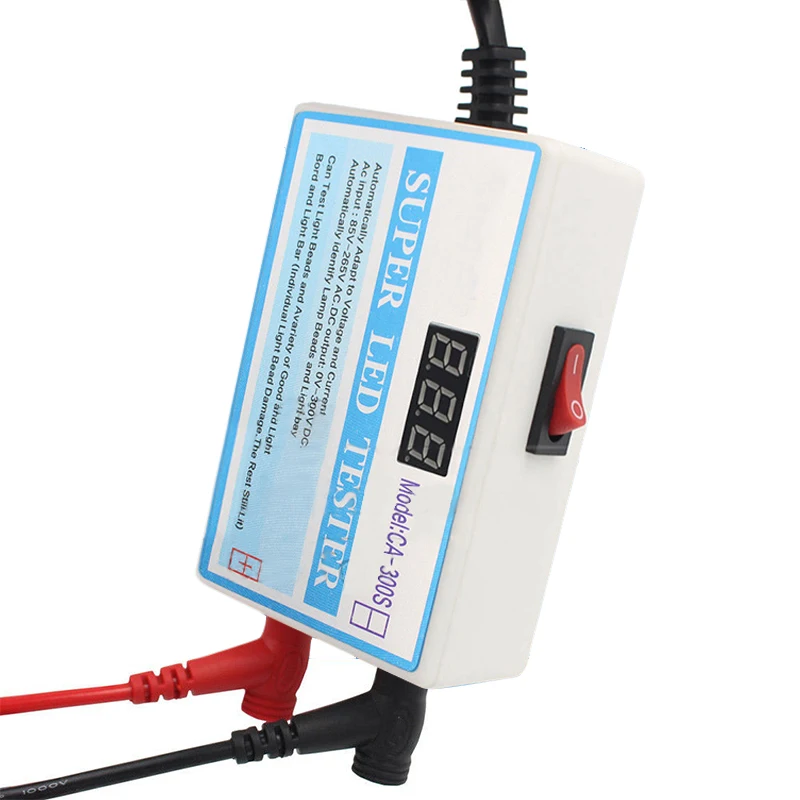 

0-300V Output Super LED Tester 24W LED Strips Tester LED Beads Detect Tool Repair Tools for TV Monitor Laptop Repair with Switch