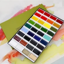 Kuretake 12/18/24/36 цветов Профессиональный Твердые акварельные краски Художественные пигмент