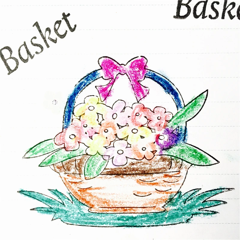 

New Design 2018 Ornate Basket Shape Stamp Seal DIY Scrapbook Making Greating Card Diary Book Photo Album Decor Embossing