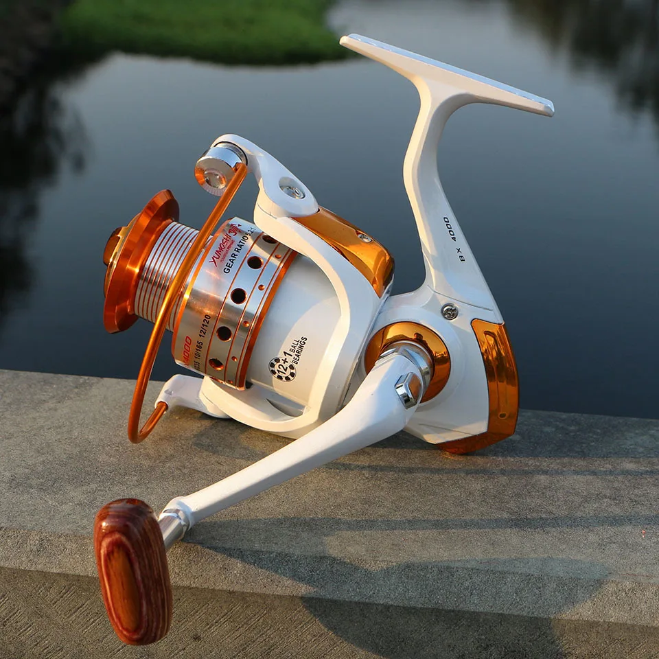 

2019 New Metal Coil Spinning Fishing Reel Boat Rock Fishing Wheel Spinning Fishing Reel 12bb + 1 Bearing Balls 500-9000 Series