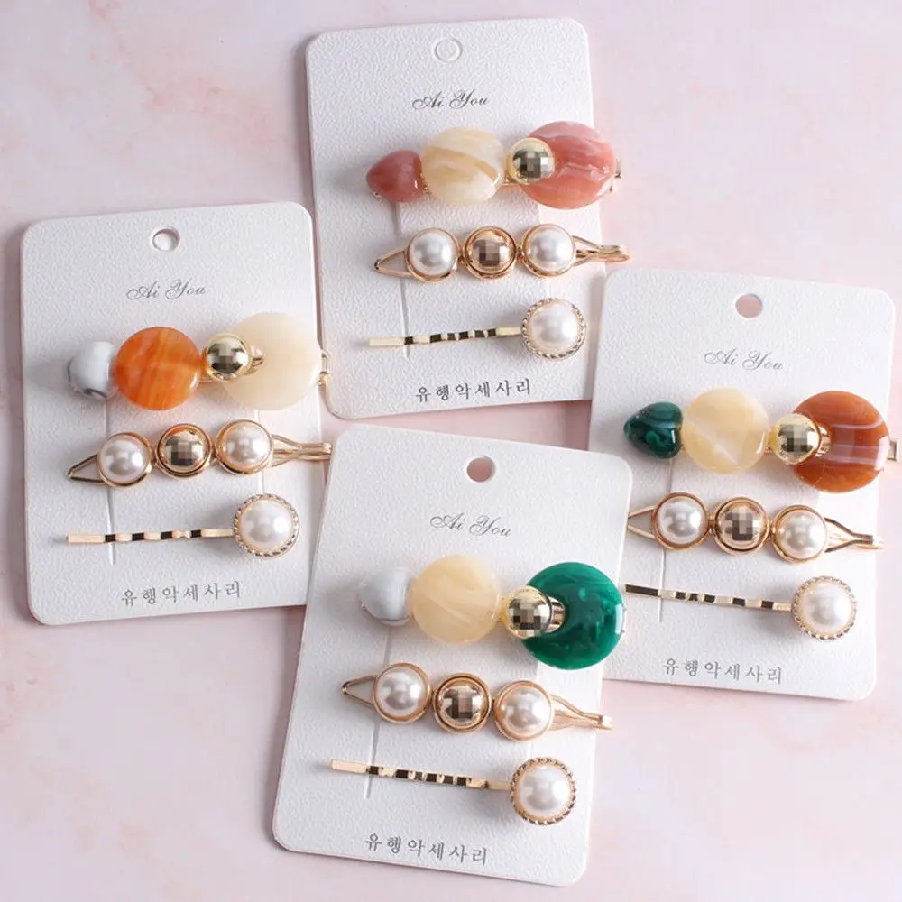 

3Pcs/Set Pearl Metal Women Hair Clip Bobby Pin Barrette Hairpin Hair Accessories Beauty Styling Tools Dropshipping New Arrival