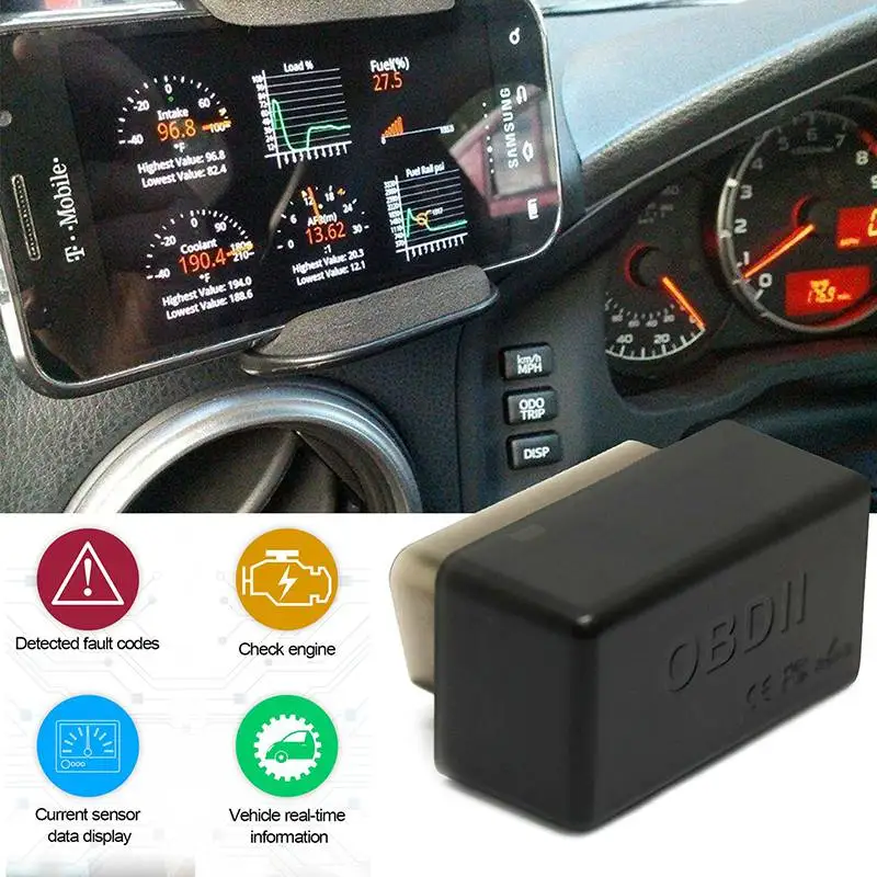 VicTsing Car Auto Diagnostic-Tool OBDii Wireless ELM327 Code Reader Scan Bluetooth Engine Diagnostic Tool for Android ELM 327    (8)