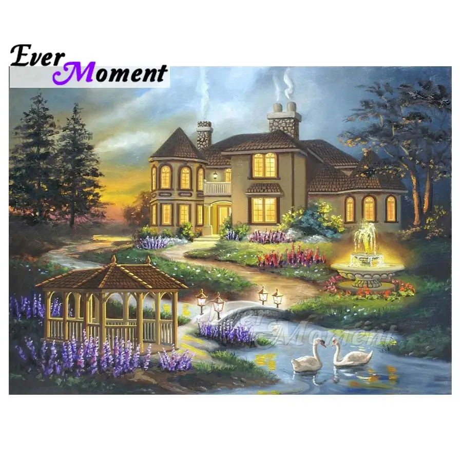 

Ever Moment Diamond Painting 5D DIY Full Square Drill Home Decoration Mosaic Rhinestones Diamond Embroidery Scenery S2F1765