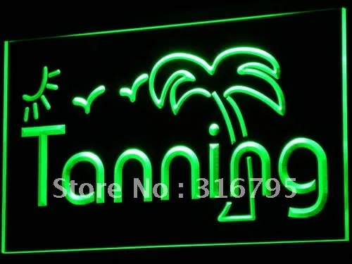 i359 Tanning Tan Sun Bathing Shop NEW LED Neon Light Signs On/Off Switch 20+ Colors 5 Sizes | Дом и сад
