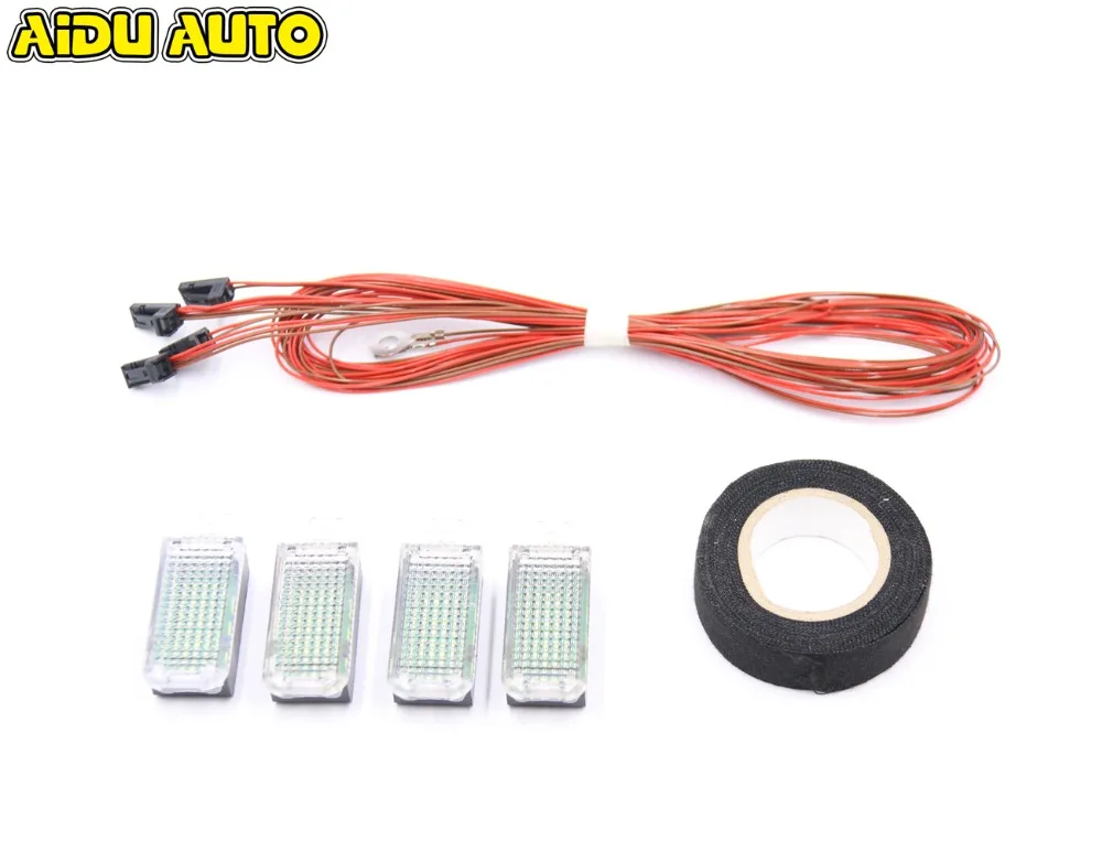 Светодиодная лампа AIDUAUTO Footwell для VW GOLF 5 6 JETTA MK5 MK6 TIGUAN TOURAN PASSAT B6 B7 CC|Сигнальная лампа|