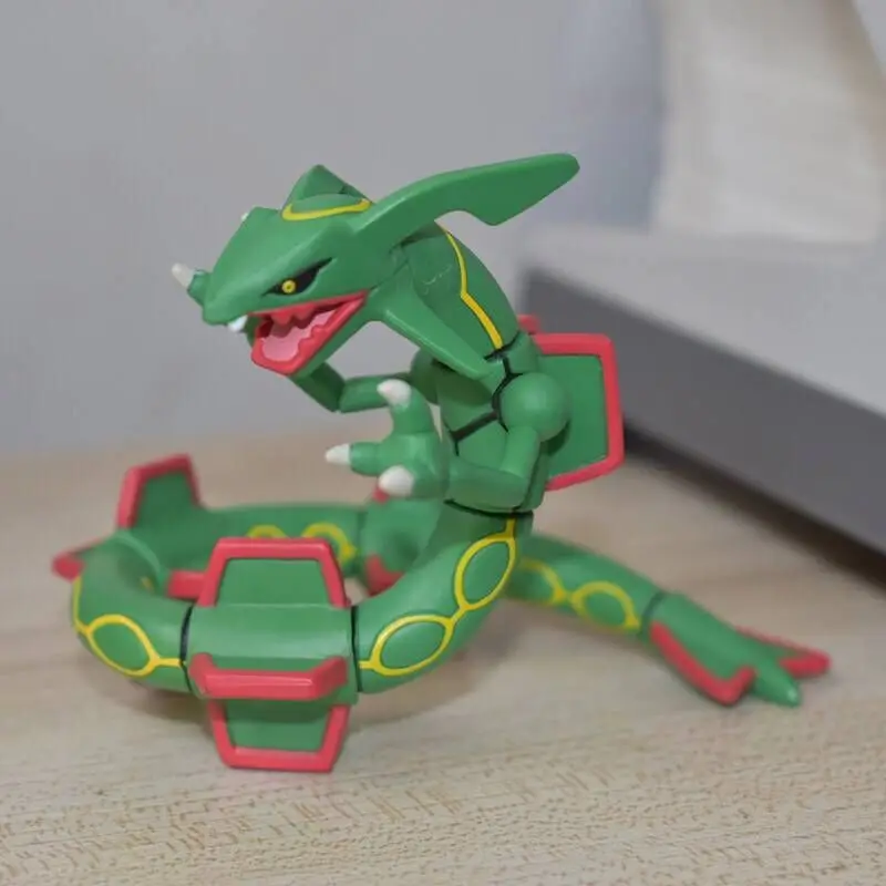 

7CM Rayquaza Moveable pokemones Anime Action Figure PVC Model For Children Birthday Gift