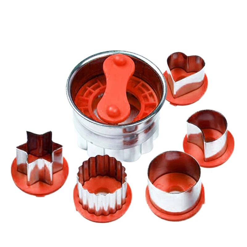 6pcs Home Diy Cookie Molds Sandwich Cookie Mould Filling Sauce Cookie