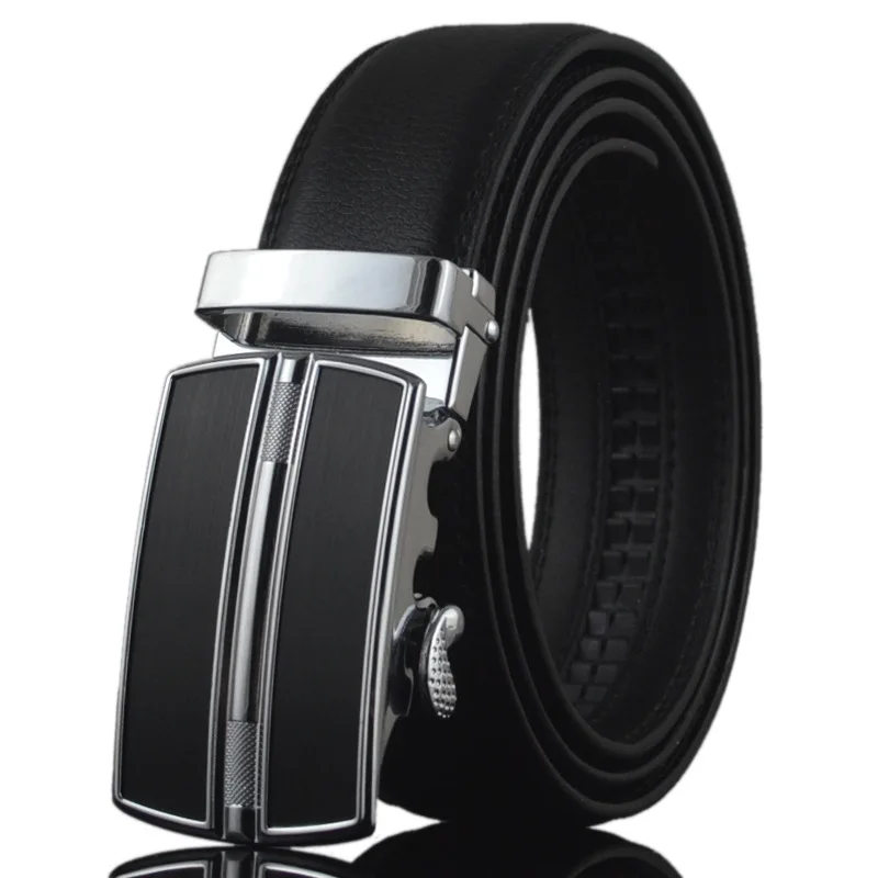 Mens Belts Luxury Automatic Buckle Genune Leather Strap Black Brown For Mens Belt High