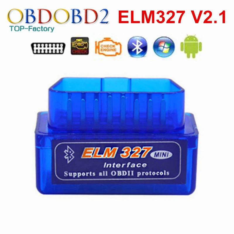 2017 Super Mini ELM327 Bluetooth V2.1 OBD2 Car Diagnostic Tool Mini ELM 327 Bluetooth For Android/Symbian For OBDII Protocols