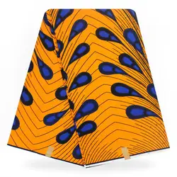 2018 Новый Дизайн 6 ярдов 100% хлопок Ткань Настоящее голландский воск супер воск hollandais Анкара ткань с батиком в африканском стиле