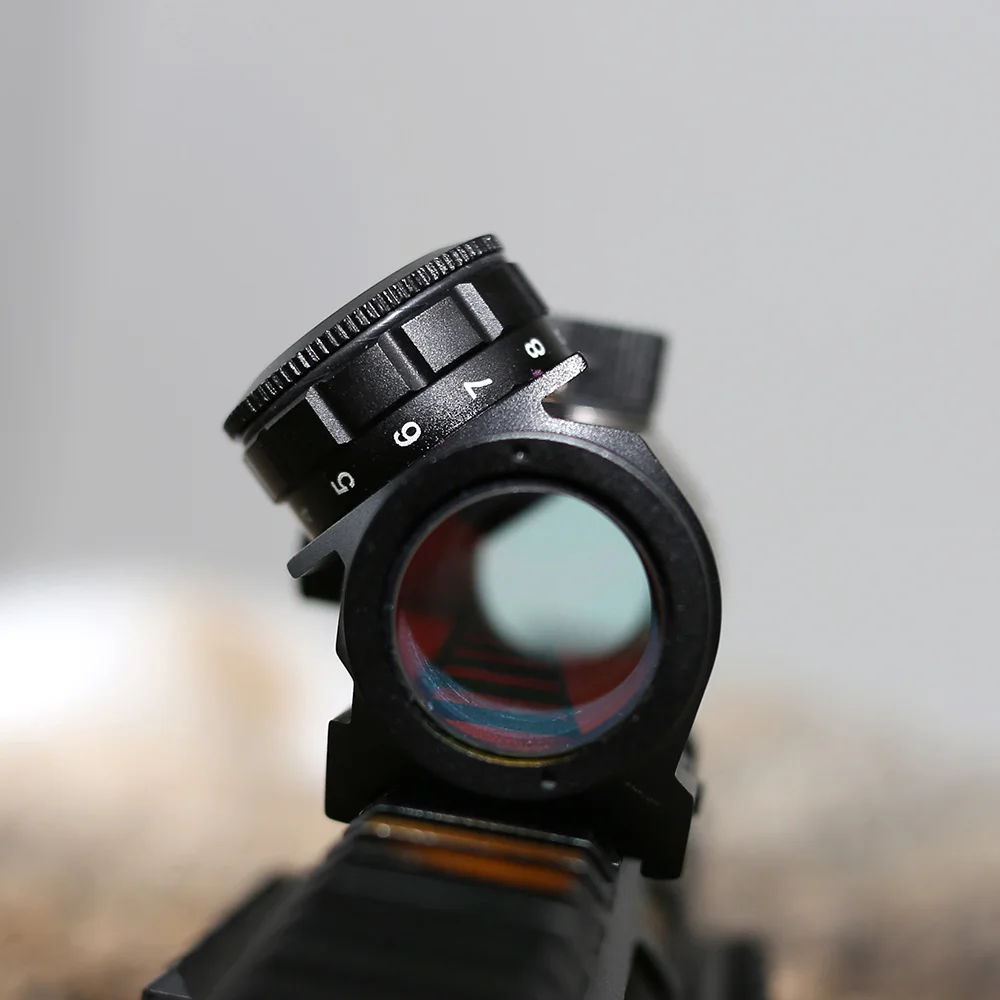 Охотничий оптический прицел SPINA OPTICS 1X25 Red Dot Sight Airsoft ударопрочный точечный для