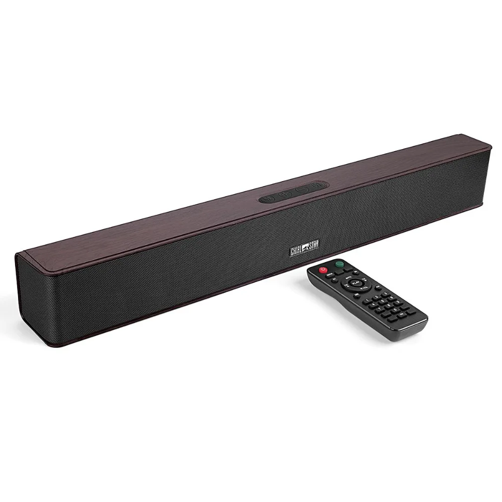 Wood Grain Wireless Soundbar Chialstar Mini Sound Bar Bluetooth 4.1 Version Audio Stereo Speakers Music Player Gray bluetooth-music-player : image Wood Grain Wireless Soundbar Chialstar Mini Sound Bar Bluetooth 4.1 Version Audio Stereo Speakers Music Player Gray bluetooth-music-player