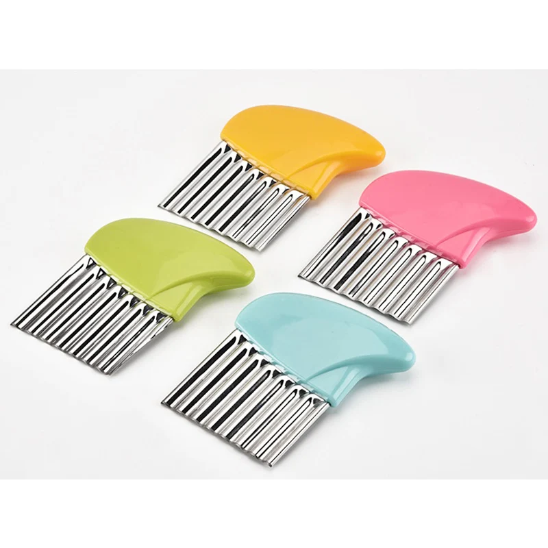 

Stainless Steel Potato Slicer Wavy Cutter Multi-function Potato Knife Cut French Fries Kitchen Gadgets Vegetable Tools W7481