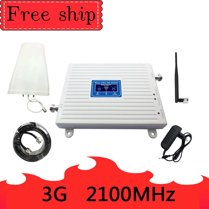 

WCDMA 3g 2100 cellular signal repeater Band 1 2100MHZ booster 2100 MHZ cellular signal amplifier Whip Antenna