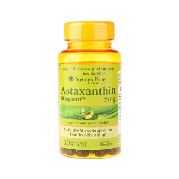 

Astaxanthin 5 mg oxidative stress support for healthy skin aging 60 pcs