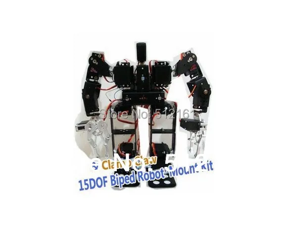 Квасцы 15dof двуногий робот Рамки комплект &amp сплав зажим коготь крепление для Arduino