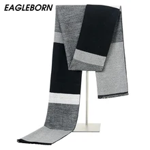 2019 New Men Scarf Color Contract Mufflers Business Casual Men s Scarves Neckerchief for Male Winter