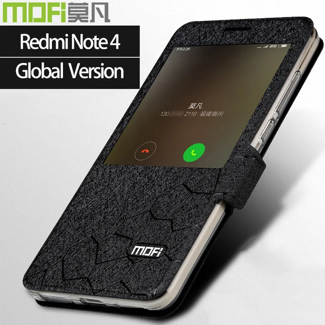 global version xiaomi redmi note 4 c   ase smart flip xiaomi